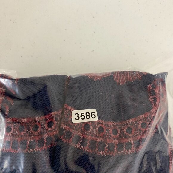 Altar'd State Plum Onawei Maxi Dress Womens Medium Lace Layered Sleeveless - Picture 9 of 9